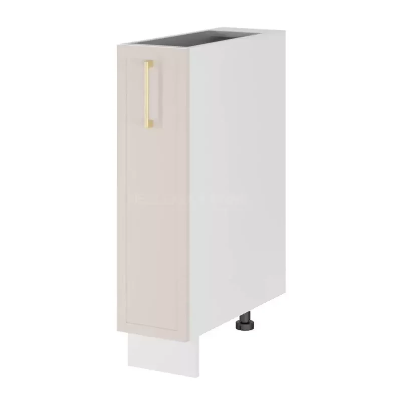 ARACY Auszugschrank - Breite 20 cm, weiß, Beine 10 cm