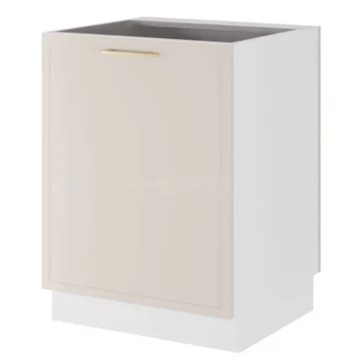 Inselschrank ARACY - Breite 60 cm, weiß, Beine 15 cm