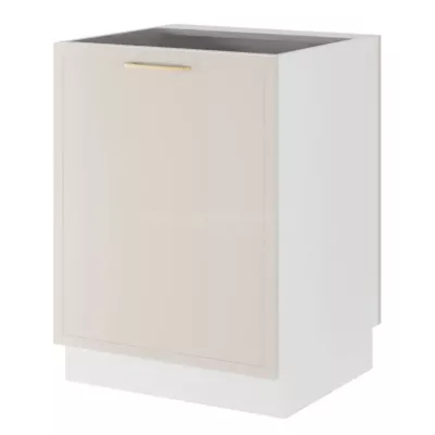 Inselschrank ARACY - Breite 60 cm, weiß, Beine 15 cm