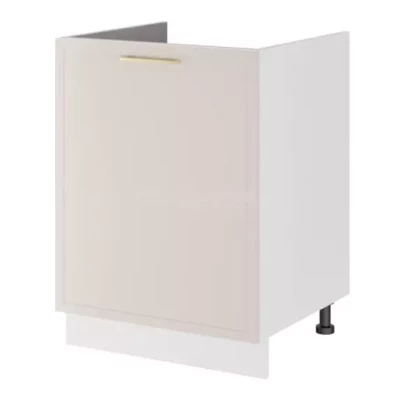 Waschbeckenunterschrank ARACY - Breite 60 cm, weiß, Beine 15 cm