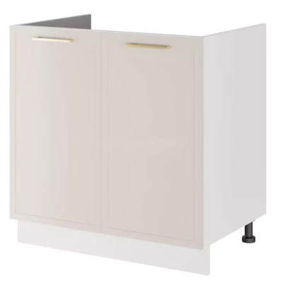 Waschbeckenunterschrank ARACY - Breite 80 cm, weiß, Beine 10 cm