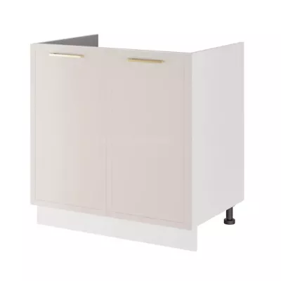 Waschbeckenunterschrank ARACY - Breite 80 cm, weiß, Beine 10 cm