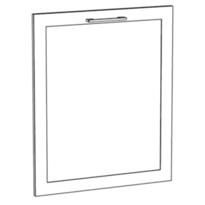 Tür für Einbaugeschirrspüler ARACY - 60x72 cm, grau