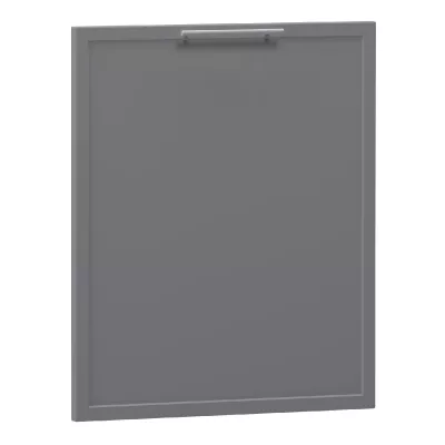 Tür für Einbaugeschirrspüler ARACY - 60x72 cm, grau