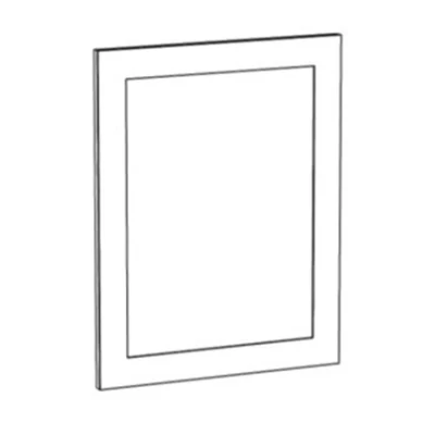 Tür für Einbaugeschirrspüler ARACY - 45x57 cm, grau