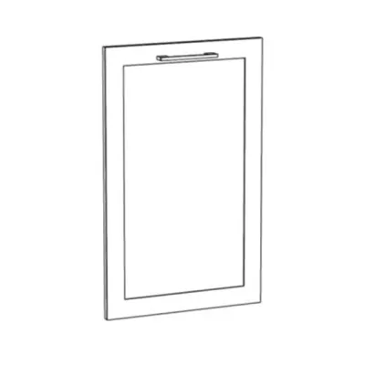 Tür für Einbaugeschirrspüler ARACY - 45x72 cm, weiß