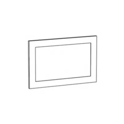 Seitliche Abdeckplatte für Küchenoberschrank ARACY - 56x36 cm, grau