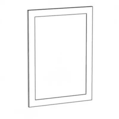 Seitliche Abdeckplatte für ARACY Küchenunterschrank - 56x72 cm, grau