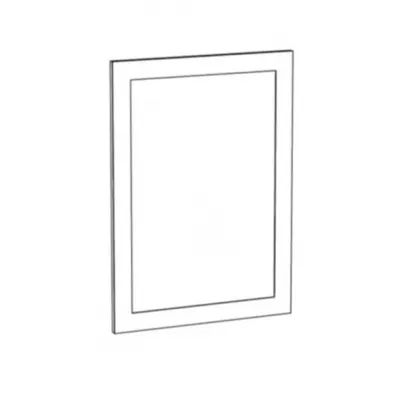 Seitliche Abdeckplatte für ARACY Küchenunterschrank - 56x72 cm, grau