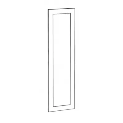 Seitliche Abdeckplatte für Küchenoberschrank ARACY - 30x108 cm, grau