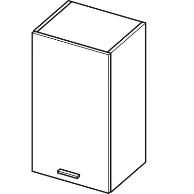Küchenoberschrank ARACY – Breite 40 cm, grau/weiß