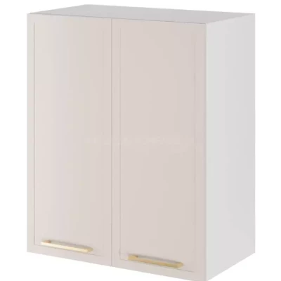 Oberer zweitüriger Schrank ARACY - Breite 60 cm, weiß