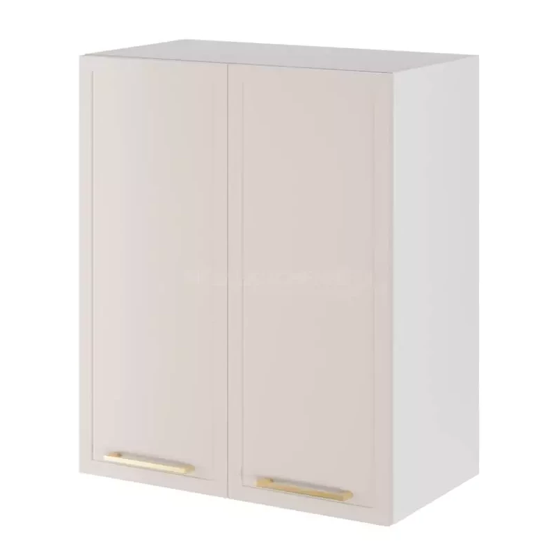 Oberer zweitüriger Schrank ARACY - Breite 60 cm, weiß