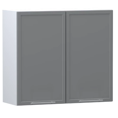 Küchenoberschrank ARACY – Breite 80 cm, grau/weiß