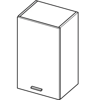 Küchenoberschrank ARACY - Breite 45 cm, grau/weiß