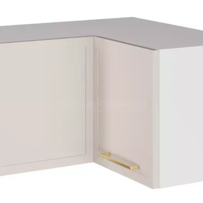 Eckoberschrank ARACY - Breite 65 cm, weiß