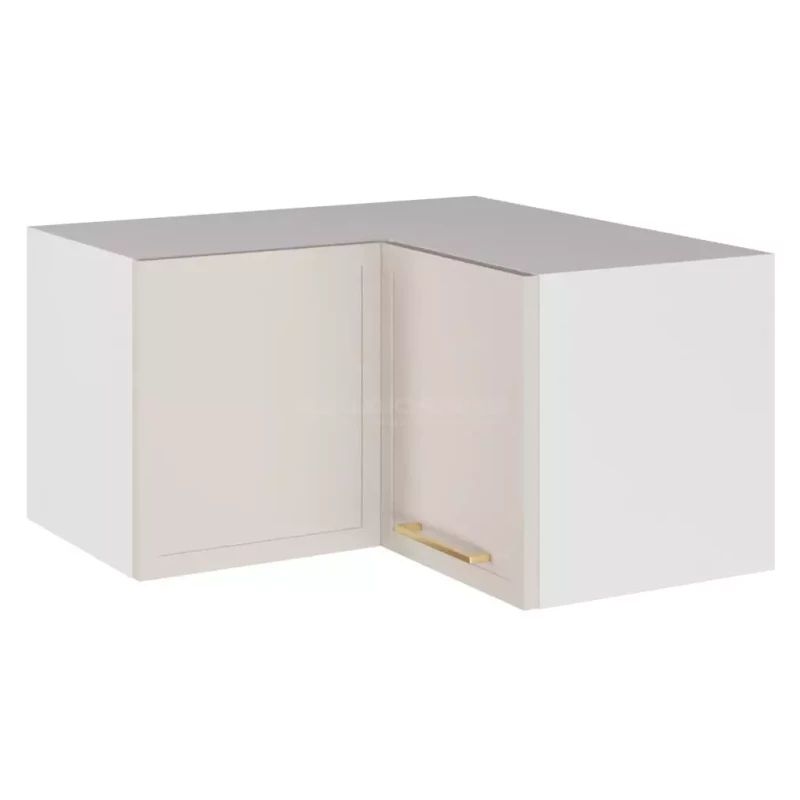 Eckoberschrank ARACY - Breite 65 cm, weiß