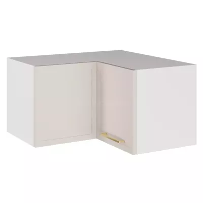 Eckoberschrank ARACY - Breite 65 cm, weiß