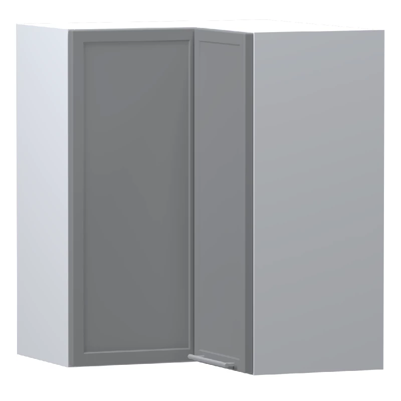 Kücheneckschrank ARACY - Breite 65 cm, grau/weiß