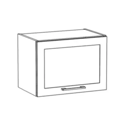 Küchenwandschrank ARACY - Breite 50 cm, grau/weiß
