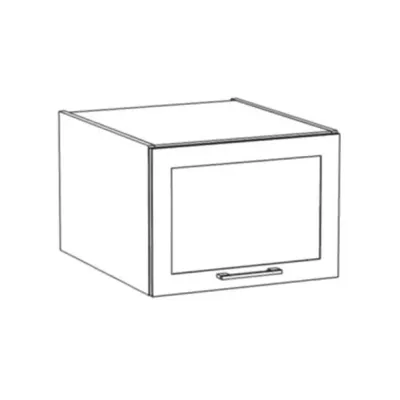 Küchenwandschrank ARACY – Breite 50 cm, grau/weiß