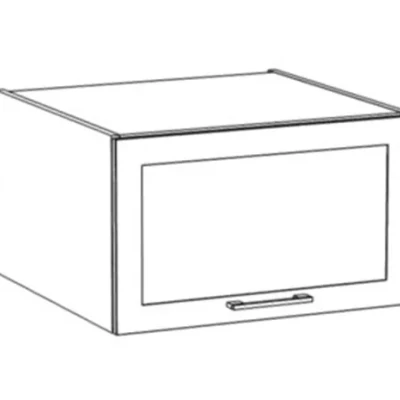 Küchenwandschrank ARACY – Breite 60 cm, grau/weiß