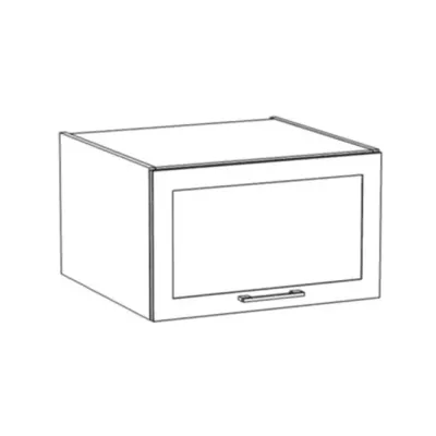 Küchenwandschrank ARACY – Breite 60 cm, grau/weiß