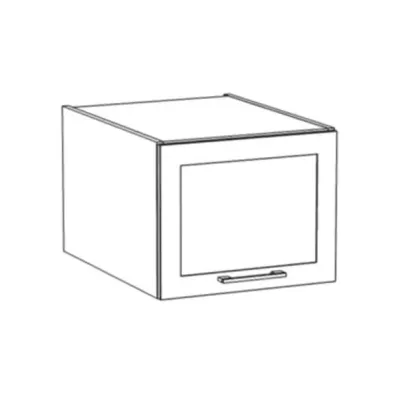 Küchenwandschrank ARACY – Breite 45 cm, grau/weiß