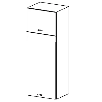 Hängeschrank ARACY mit zwei Türen - Breite 40 cm, weiß