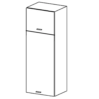 Hängeschrank ARACY mit zwei Türen - Breite 40 cm, weiß