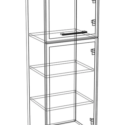 Hängeschrank ARACY mit zwei Türen - Breite 40 cm, weiß
