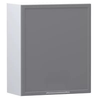 Oberschrank mit Abtropffläche ARACY – Breite 60 cm, grau/weiß