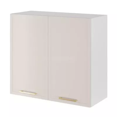 Oberschrank mit Abtropffläche ARACY - Breite 80 cm, weiß
