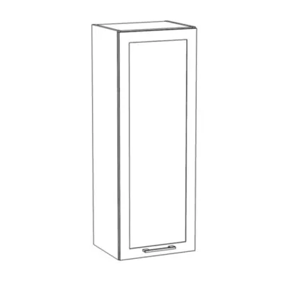 ARACY Regal Küchenschrank - Breite 40 cm, grau / weiß
