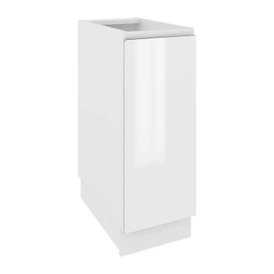 IRENA Unterschrank - Breite 30 cm, weiß glänzend / weiß, Beine 15 cm