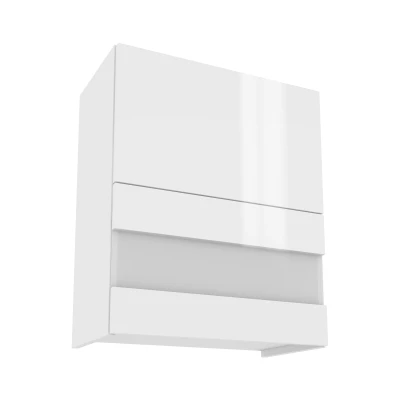 IRENA Glas-Oberschrank - Breite 60 cm, weiß glänzend