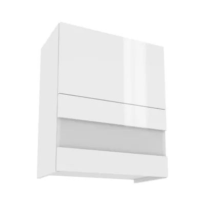 IRENA Glas-Oberschrank - Breite 60 cm, weiß glänzend