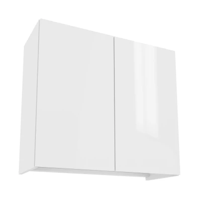 IRENA Oberschrank mit Abtropffläche - Breite 80 cm, weiß glänzend