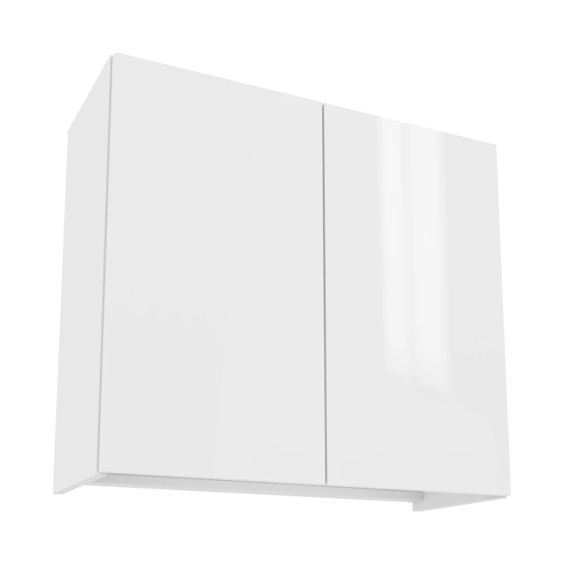 IRENA Oberschrank mit Abtropffläche - Breite 80 cm, weiß glänzend