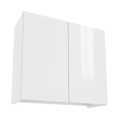 IRENA Oberschrank mit Abtropffläche - Breite 80 cm, weiß glänzend