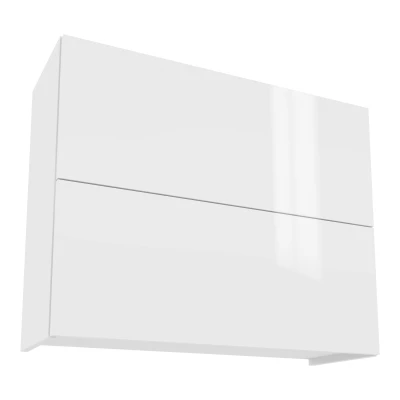 Zweitüriger Hängeschrank IRENA - Breite 90 cm, weiß glänzend