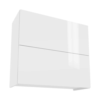 Zweitüriger Hängeschrank IRENA - Breite 80 cm, weiß glänzend