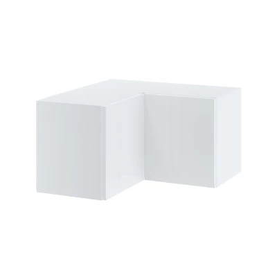 IRENA Eckoberschrank - Breite 65 cm, weiß glänzend