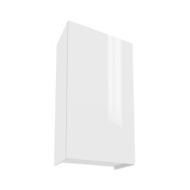 IRENA Küchenschrank mit Regal - Breite 60 cm, weiß glänzend
