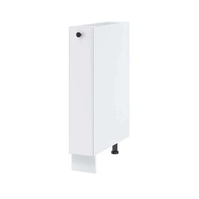 Auszugschrank LESJA - Breite 15 cm, weiß, Beine 10 cm