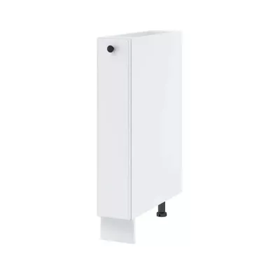 LESJA Auszugschrank - Breite 15 cm, weiß, Beine 15 cm