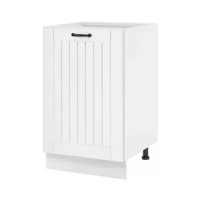 Küchenunterschrank LESJA - Breite 50 cm, weiß, Beine 10 cm