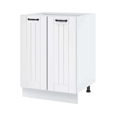 LESJA zweitüriger Unterschrank - Breite 60 cm, weiß, Beine 10 cm