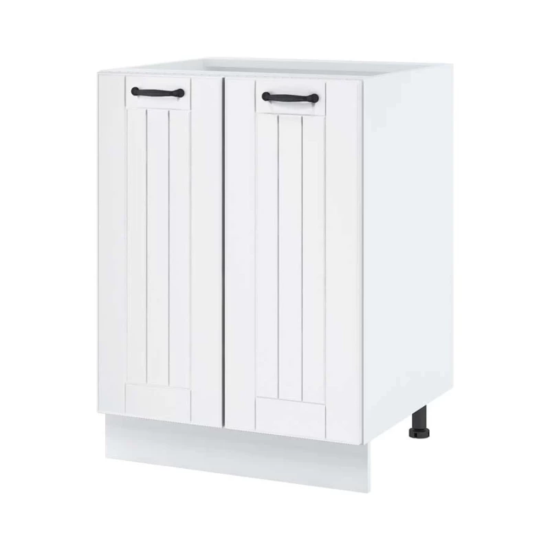 LESJA zweitüriger Unterschrank - Breite 60 cm, weiß, Beine 10 cm