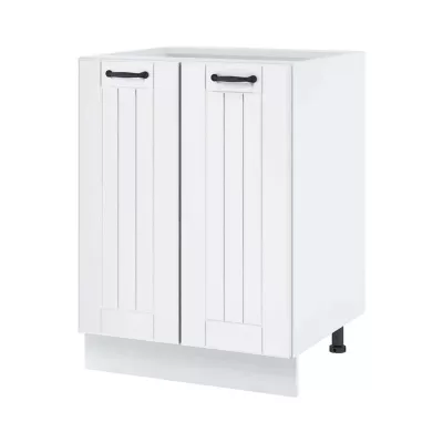 LESJA zweitüriger Unterschrank - Breite 60 cm, weiß, Beine 10 cm